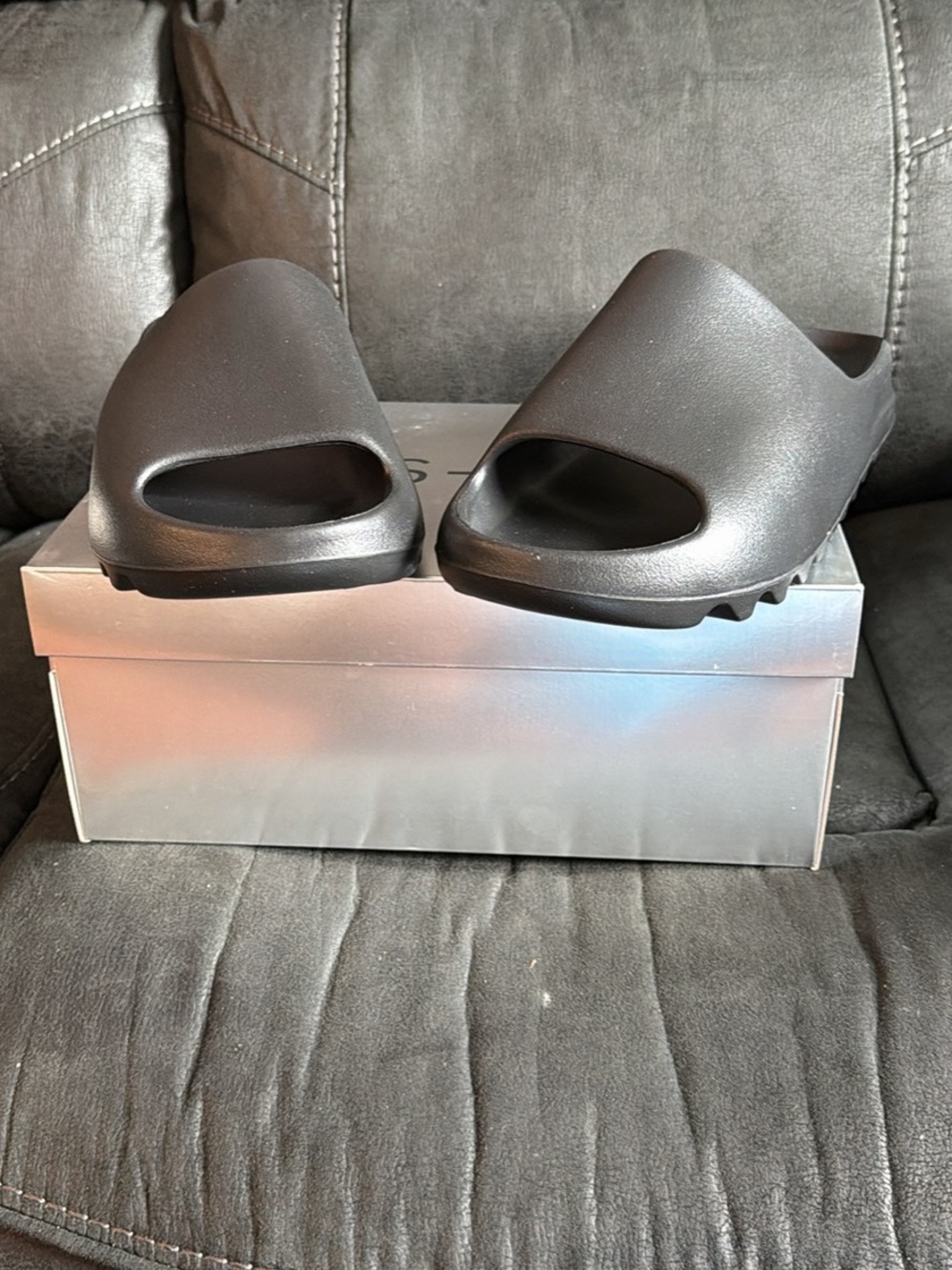 Yeezy Black Slide Sandals - Open Toe Casual Slides